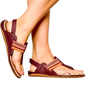 Sorel Out N’ About Southwest Women's Brown Sandals Like New! Size 10
